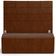 Kit Cabeceira Cama Box Queen 160cm com Calçadeira Roma W01 Couríssimo Marrom - Lyam