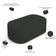 Kit 02 Puffs Decorativos Orgânicos Para Living Quarto 100cm Doha W01 Linho Verde Musgo - Lyam Decor
