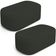 Kit 02 Puffs Decorativos Orgânicos Para Living Quarto 100cm Doha W01 Linho Verde Musgo - Lyam Decor