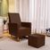 Poltrona de Amamentação com Balanço Ravena W01 Couríssimo Marrom - Lyam Decor