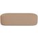 Puff Decorativo Orgânico Para Living Quarto 140cm Doha W01 Linho Bege Escuro - Lyam Decor