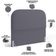 Cabeceira Cama Box King 195cm Orgânica Lanna W01 Suede Cinza - Lyam Decor