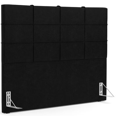 Cabeceira Cama Box Casal 140 cm Roma W01 Couríssimo Preto - Lyam