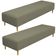 Kit 02 Puffs Decorativo Sala de Estar Bali W01 Pés Palito 170x60cm Bouclê Oliva - Lyam Decor