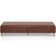 Kit 02 Puffs Decorativo Sala de Estar Bali W01 Pés Palito 190x60cm Couríssimo Marrom - Lyam Decor