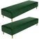Kit 02 Puffs Decorativo Sala de Estar Bali W01 Pés Palito 210x60cm Couríssimo Verde Musgo - Lyam Decor