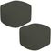 Kit 2 Puffs Decorativos Orgânico para Living Quarto 70cm Doha W01 Linho Verde Musgo - Lyam Decor