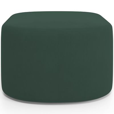 Puff Decorativo Orgânico para Living Quarto 70cm Doha W01 Suede Verde Musgo - Lyam Decor