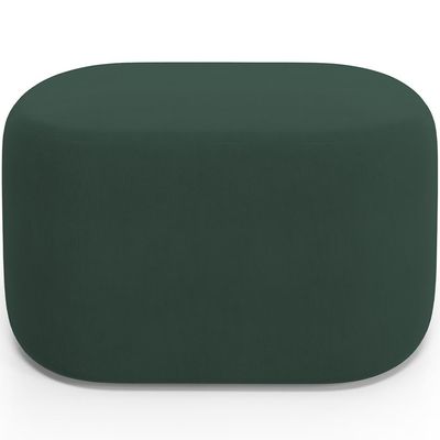 Puff Decorativo Orgânico para Living Quarto 70cm Doha W01 Suede Verde Musgo - Lyam Decor