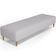 Puff Decorativo Sala de Estar Bali W01 Pés Palito 170x60cm Linho Cinza - Lyam Decor