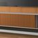 Painel Para TV 85 Pol com Bancada Suspensa e LED Zurick B01 Cinamomo Off White - Lyam Decor