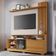 Estante Home Theater Para TV 55 Pol 160cm Arturo B01 Cinamomo Off White - Lyam Decor
