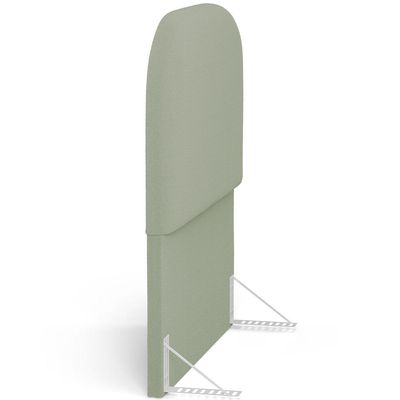 Cabeceira Cama Box 100cm Orgânica Lanna W01 Bouclê Oliva - Lyam Decor