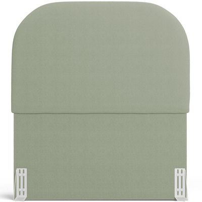 Cabeceira Cama Box 100cm Orgânica Lanna W01 Bouclê Oliva - Lyam Decor