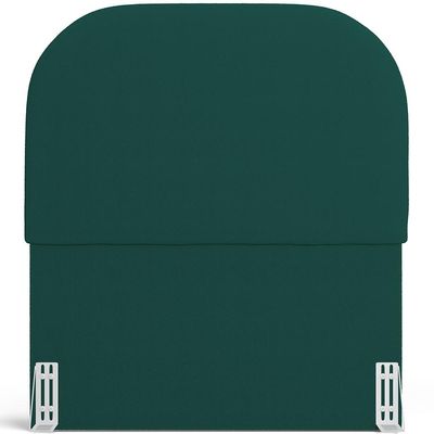 Cabeceira Cama Box 100cm Orgânica Lanna W01 Bouclê Verde - Lyam Decor