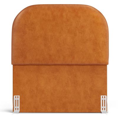 Cabeceira Cama Box 100cm Orgânica Lanna W01 Couríssimo Canela - Lyam Decor