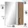 Conjunto Banheiro Gabinete Com Pés 50cm Lavatório e Armário Allegra B06 Branco Carvalho - Lyam Decor
