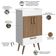 Conjunto Banheiro Gabinete Com Pés 50cm Lavatório e Armário Allegra B06 Branco Carvalho - Lyam Decor