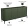 Aparador Buffet Para Sala de Jantar 4 Portas Pés Industrial Preto Naim I03 Musgo - Lyam Decor