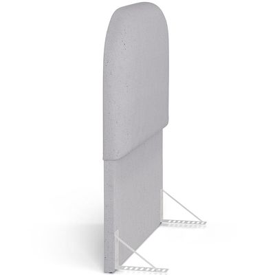 Cabeceira Cama Box 100cm Orgânica Lanna W01 Linho Cinza - Lyam Decor