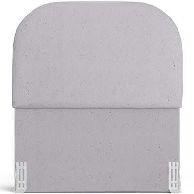 Cabeceira Cama Box 100cm Orgânica Lanna W01 Linho Cinza - Lyam Decor