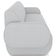 Sofá 3 Lugares Sala Living Orgânico 188cm Fávara K01 Veludo Cinza - Lyam Decor