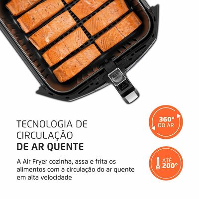 Fritadeira Sem Óleo Air Fryer 8 Litros AFN-80-BI Mondial Preto / 220V