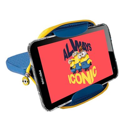 Tablet T780MF Twist Tab Minions com Capa 7 Polegadas 64GB Quad-Core Positivo Preto
