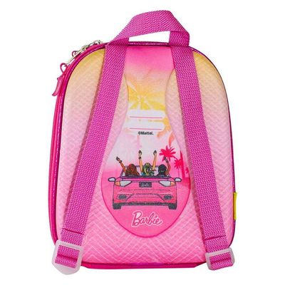 Mochila Infantil Costas Com Alças Ajustáveis Menina 3+ Barbie Conversível Tamanho P Cor Rosa