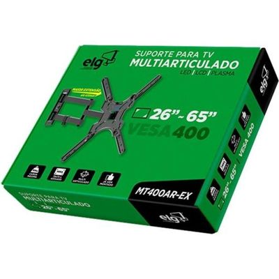 Suporte Para Tv Multiarticulado Elg Mt400ar-ex 26-65 Preto