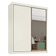 Guarda-Roupa Zurique MDF 2 Portas de Correr 4 Gavetas Europa Off White