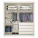 Guarda-Roupa Zurique MDF 2 Portas de Correr 4 Gavetas Europa Off White