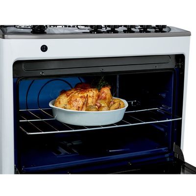 Fogão a Gás de Piso 5 Bocas Consul Mesa em Aço Inox CFS5NAB Branco / Bivolt
