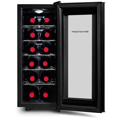 Adega Brastemp All Black para 12 Garrafas - BZC12BE Preto / 220V