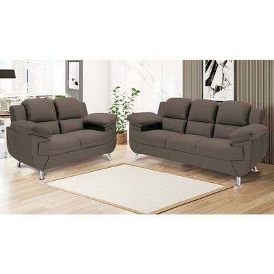 Sofá 2,02 Metros Linoforte Avalon, 3 Lugares, Veludo, Espuma D-33 Marrom