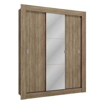 Guarda-Roupa/Roupeiro Kappesberg 3 Portas de Correr H563 Nogal