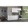 Cristaleira Americana 2 Portas com Vidro 2 Gavetas C357 Henn Branco