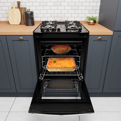 Fogão a Gás de Embutir Dako Diplomata 4 Bocas com Mesa de Vidro Preto / Bivolt