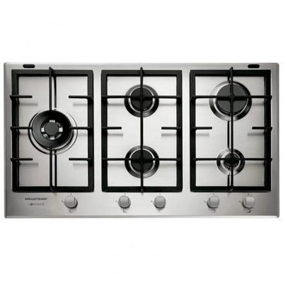 Cooktop Gourmand 5 Bocas Gás Inox 90 cm Brastemp BDK90DR Inox / 220V