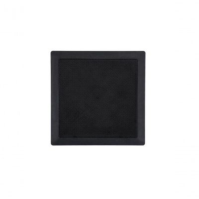Arandela Fiamon Coaxial 50rms 6" Quadrada Preta