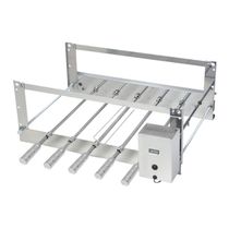 Churrasqueira Giratória Rotativa Aço Inox Cris 05 Espetos Bivolt