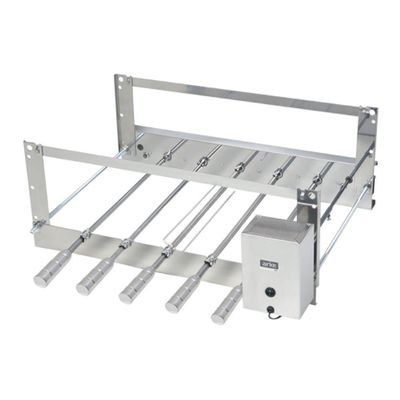 Churrasqueira Giratória Rotativa Aço Inox Cris 05 Espetos Bivolt