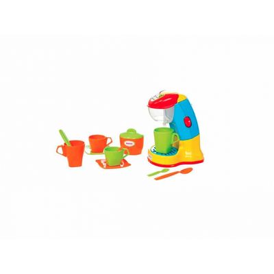 Cafeteira Expresso Infantil Colorida 13 Peças - Maral