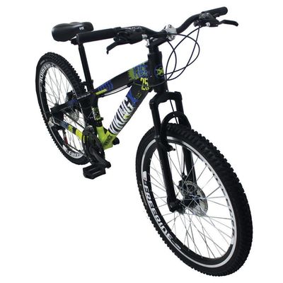 Bicicleta TUFF25 Freeride Aro 26 Preto/Amarelo VikingX