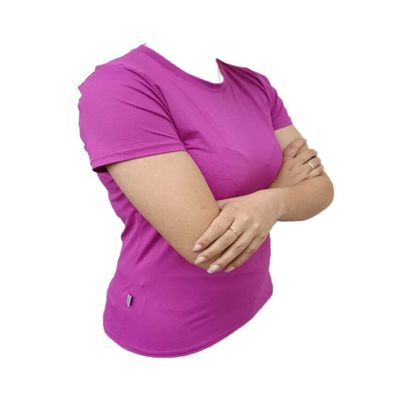 Blusa Acqumires Baby Look Feminino P / ROXO