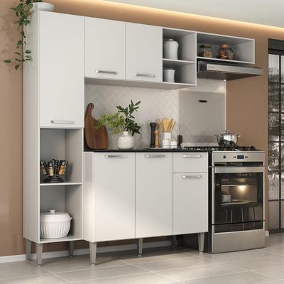 Armário De Cozinha Compacta Smart Multimóveis Mp2220 Branco