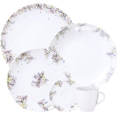 Aparelho de Jantar Tramontina Fogli 20 Peças em Porcelana De