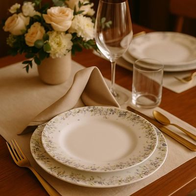 Aparelho de Jantar Tramontina Fogli 20 Peças em Porcelana De