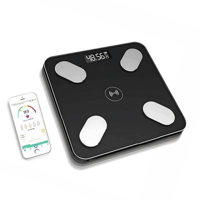 Balança Digital Bioimpedância Bluetooth Aplicativo Medição Até 150kg Preto