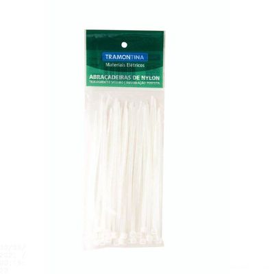 Abraçadeira De Nylon 400x4,8x1,5 Mm Tramontina Branca Tramontina